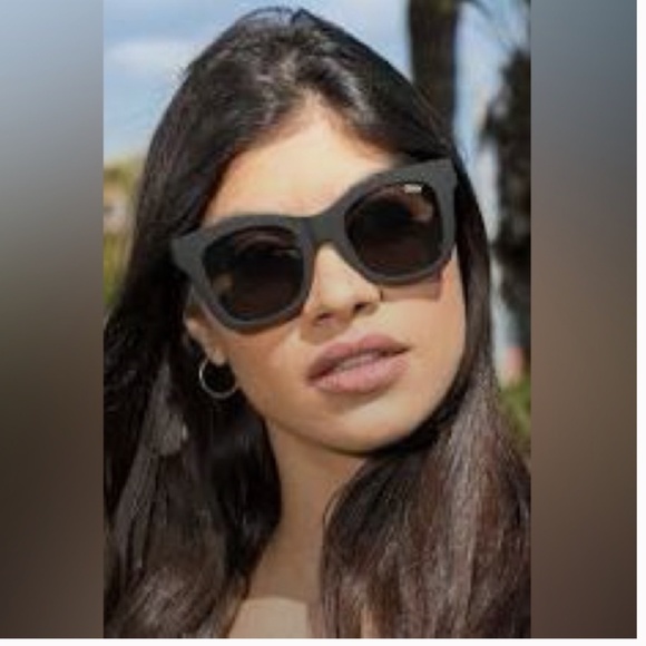 Quay Australia Accessories - Quay Australia Women’s Matte Black After Hours Square Sunglasses